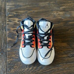 Jordan Black and White High-Top Sneakers